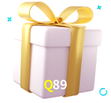 Receba seus bônus de boas-vindas no Q89